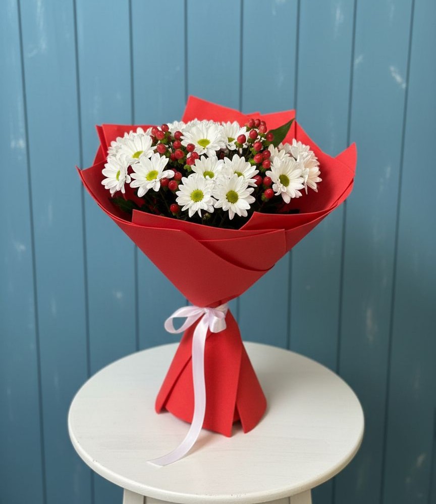 Букет цветов из: Хризантемы в Медвенке