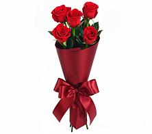 Букет 5 Красных роз Эдлесс Лав в Медвенке