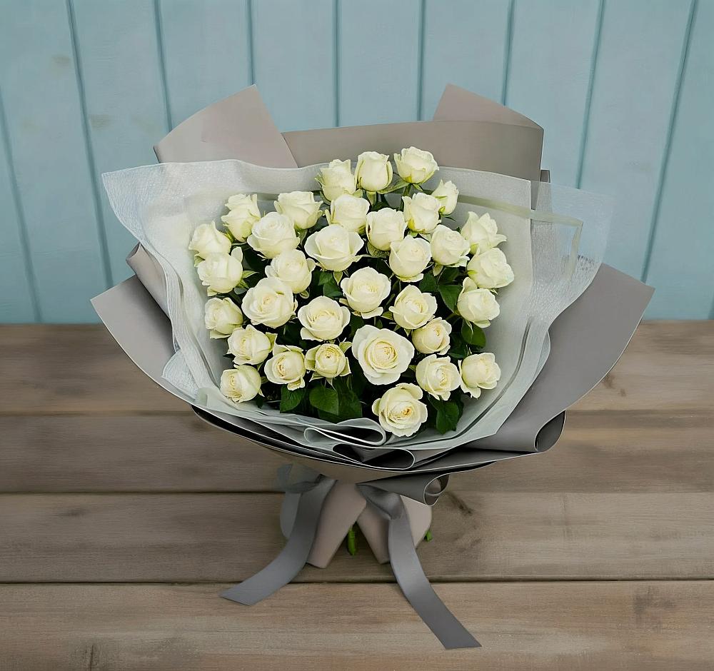 Букет Белоснежная нежность в Медвенке