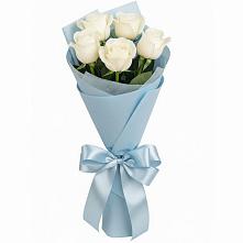 Букет 5 Белых роз Проуд #REPLACE_PRED# Медвенке