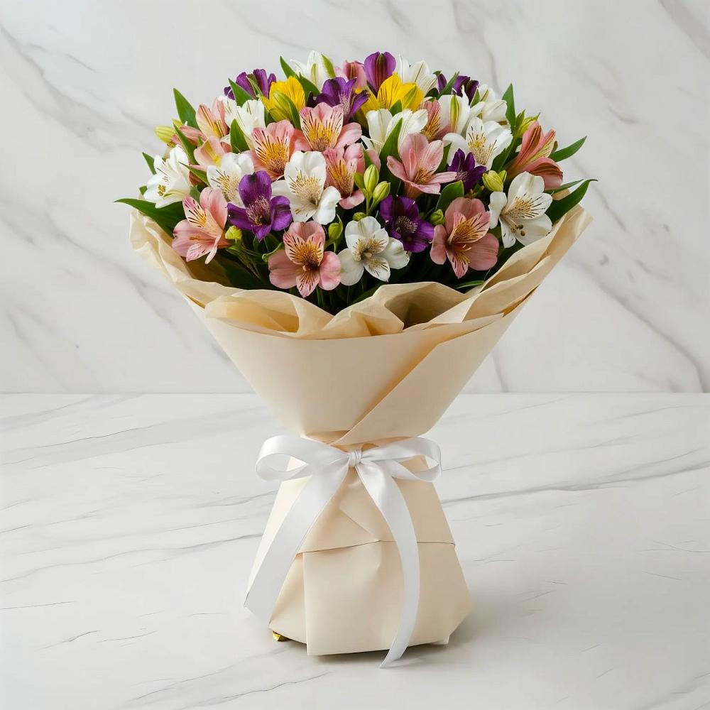 Букет цветов из: Альстромерии в Медвенке