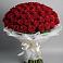 Букет 101 Красная роза Блэк Мэджик в Медвенке