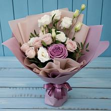 Букет цветов из:  Розы и Лизиантусы в Медвенке