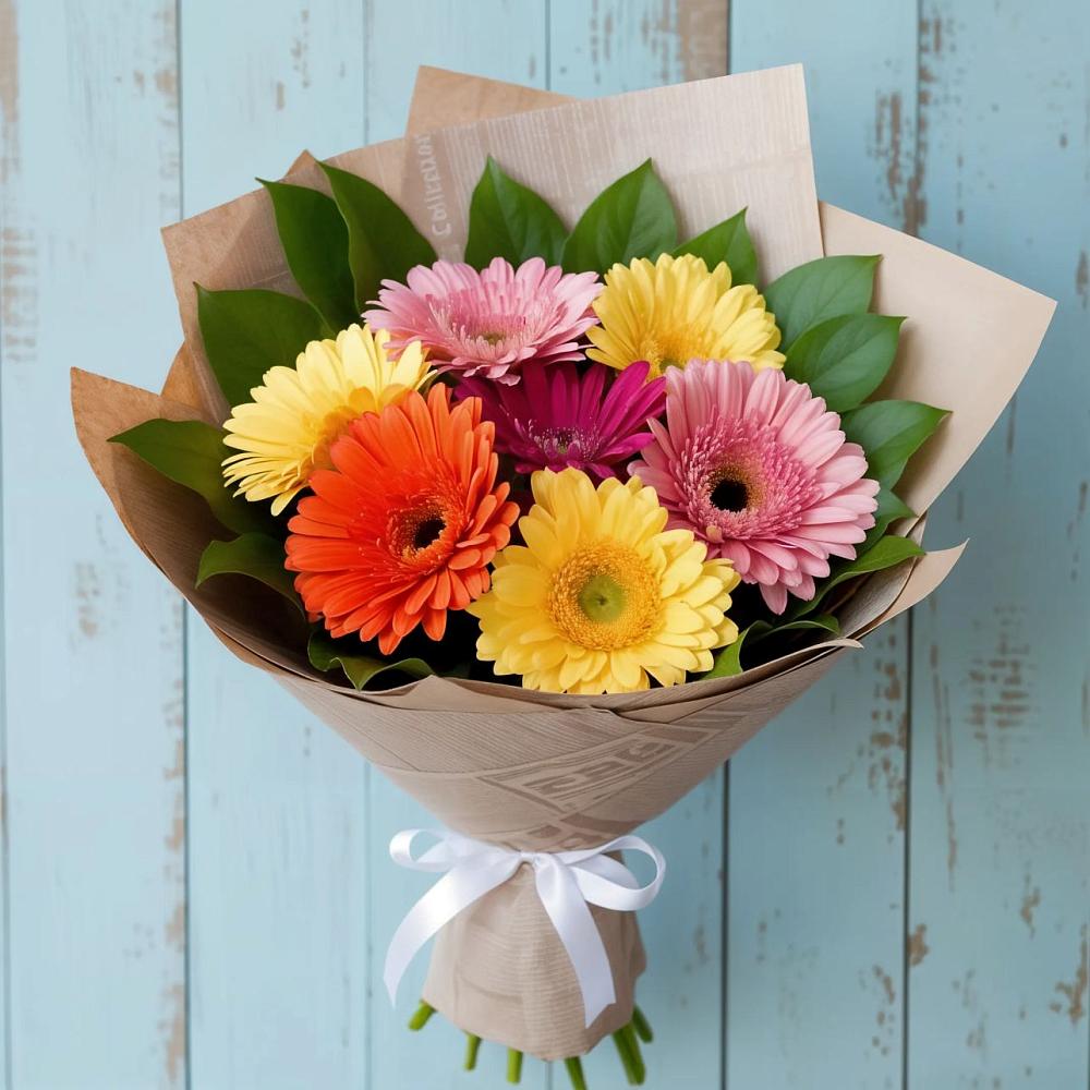 Букет цветов из: Герберы в Медвенке