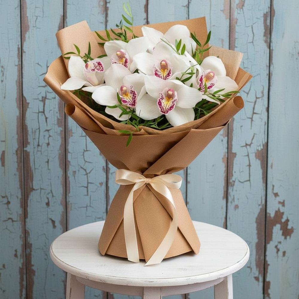 Букет цветов из: Орхидеи и Розы в Медвенке