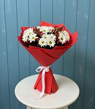 Букет цветов из:  Хризантемы #REPLACE_PRED# Медвенке