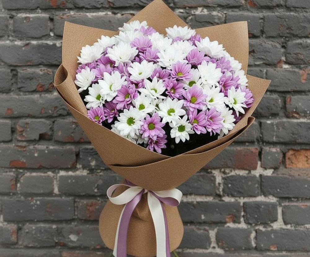 Букет цветов из: Хризантемы в Медвенке