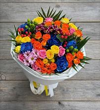 Букет цветов из:  Розы и Хризантемы в Медвенке