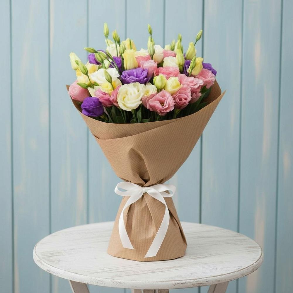 Букет цветов из: Лизиантусы в Медвенке