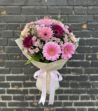 Букет цветов из:  Герберы и Хризантемы #REPLACE_PRED# Медвенке