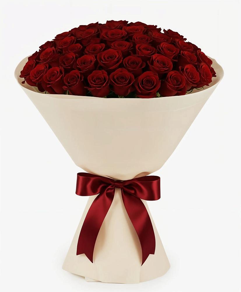 Букет 101 Бордовая роза Блэк Бакарра в Медвенке