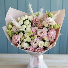 Букет цветов из:  Альстромерии и Розы в Медвенке